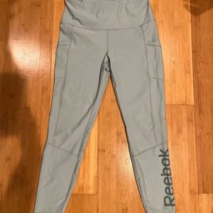 Reebok Gray High-Waisted Leggings